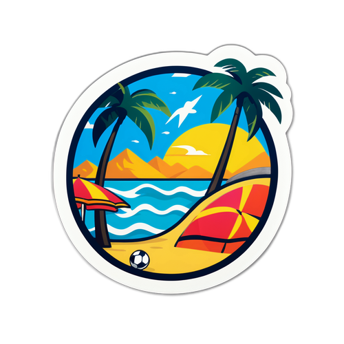 Στένσιλ Σπορ στην Παραλία για Πελάτες της Vistabet