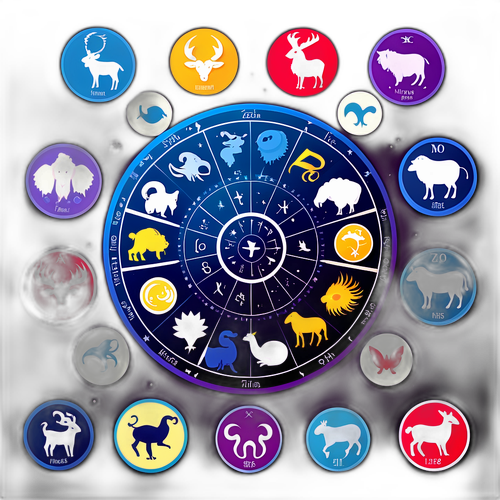 Инфографика о знаках зодиака с характеристиками каждого из них