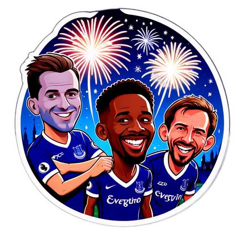 Sticker ya Sherehe ya Wachezaji wa Everton na Bournemouth