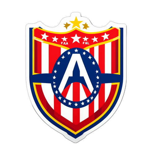 Atlético Madrid címer díszített verziója fociszurkolóknak