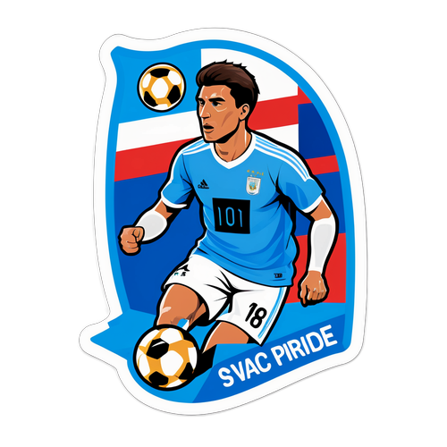 Ilustración de un defensor argentino enfrentando a los delanteros sub-20 de Francia