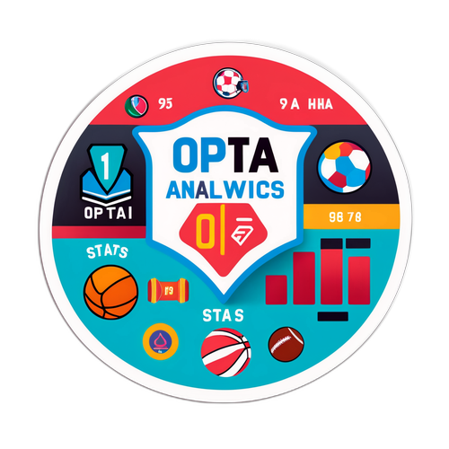 Sticker tematyczny Opta z danymi i analizami sportowymi
