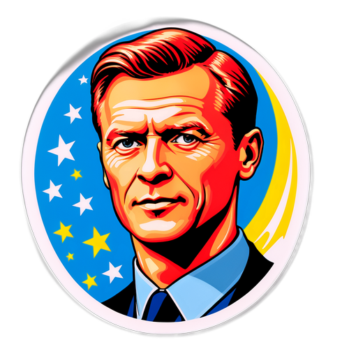 En dristig pop-art sticker feirer Ole Gustav Gjekstads prestasjoner