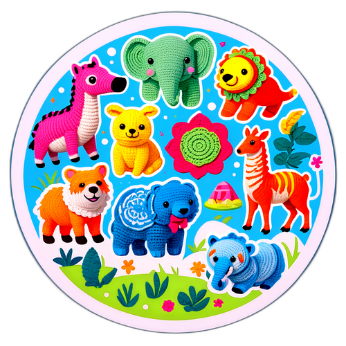 Vidám horgolt állatok kalandjai