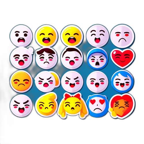 Biểu tượng cảm xúc cảm xúc: Hạnh phúc, Buồn bã, Tức giận, Yêu thương