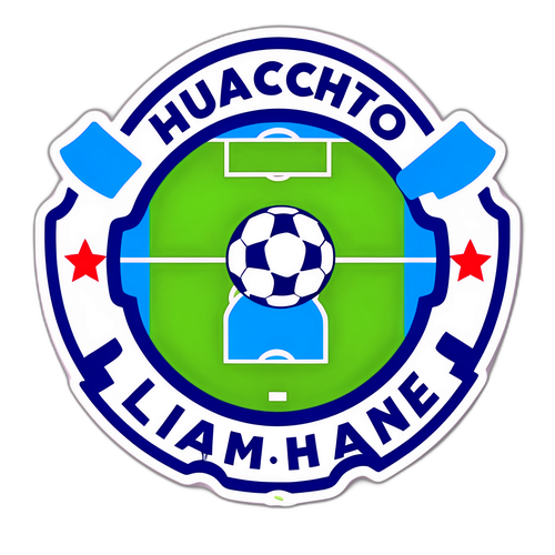 Campo de Futebol com Logos de Huachipato e Club de Deportes Limache