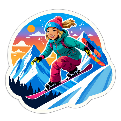 Chloe Kim på Skråningerne