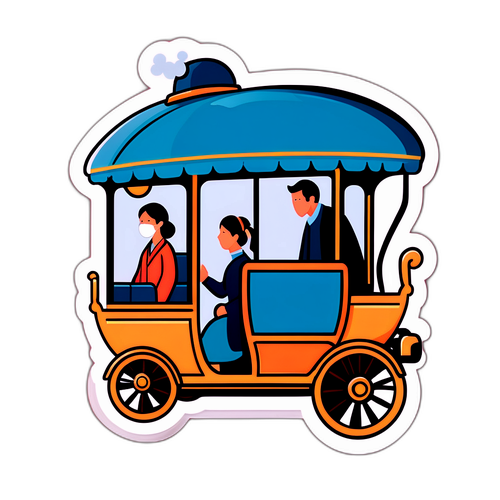 安静车厢的温暖氛围