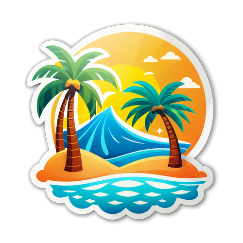 Yaz ve Relax Temalı Sticker