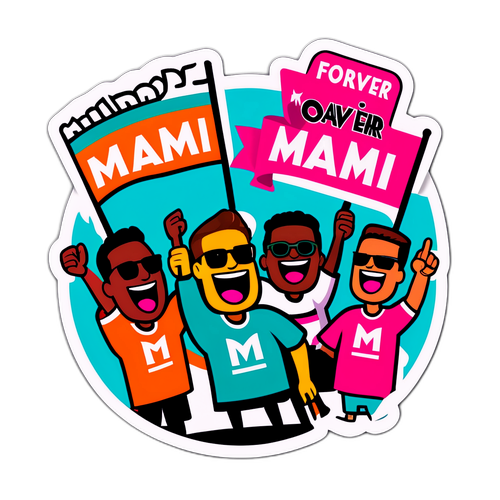 Fun Cartoon Fans Rallied for Inter Miami