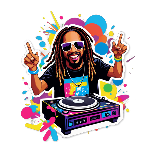 Unleash the Party Vibes: How Lil Jon's Colorful DJ Turntable Transforms Every Event!