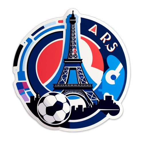 Sticker ya Alama ya PSG na Vitu vya Kijamii vya Paris