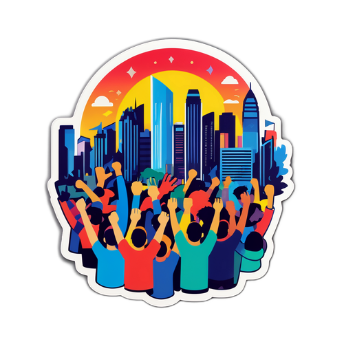 Yerel Takımların Ruhunu Temsil Eden Coşkulu Spor Seyircisi Sticker'ı