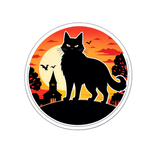 Ikonisk silhuett av Salem vid solnedgång