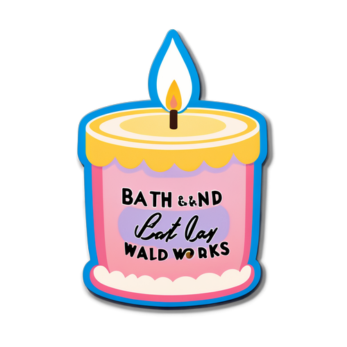 Cozy Candle Day Sticker