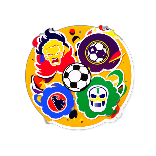 Sticker chiến đấu giữa các đội bóng đá