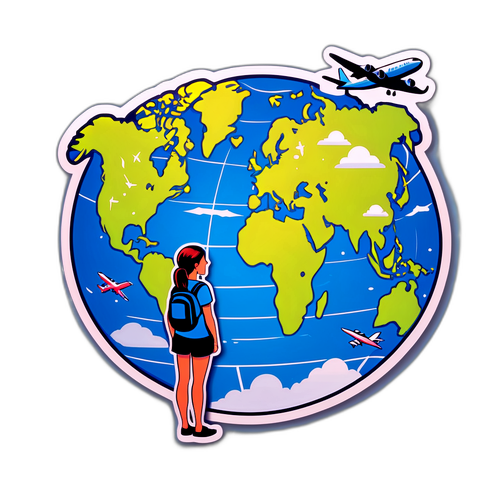 Verdenskort med Rejse Tema