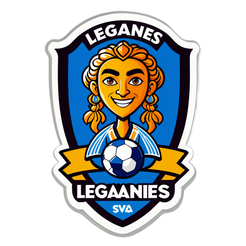 Sticker de la afición de Leganés