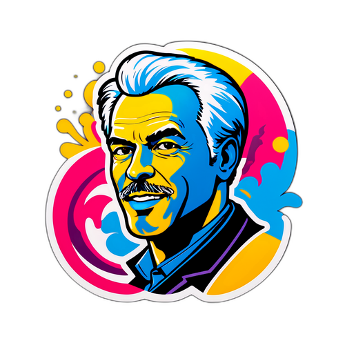 Un sticker pour Philippe Ballard célébrant son charisme et son esprit dynamique