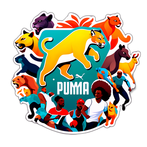 Trendy nálepka s logem Puma
