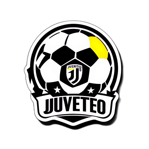 जुवेंटस एफसी स्पोर्टी स्टिकर