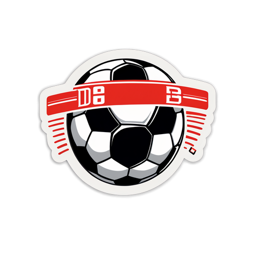 De Dynamische Dender Sticker: Voel de Sportieve Spirit Met Onze Soccerbal en Teamlogo!