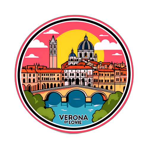 Návrh samolepky inspirovaný Veronou