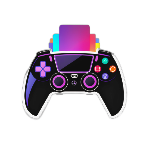 Autocolant PS5 cu design futurist