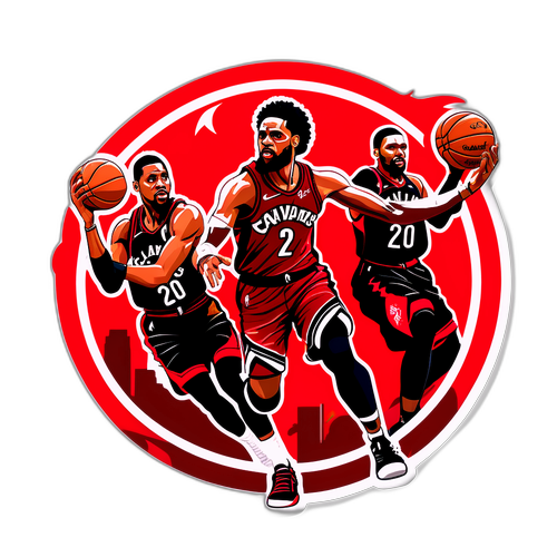 Sticker ng Labanan sa Cavs at Raptors