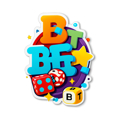 Autocollant joueur avec le mot "bet"