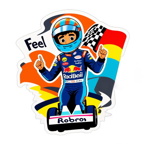 Tunne Vauhti! - Daniel Ricciardo Retro Stickersi