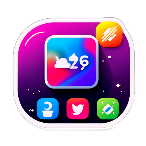 आधुनिक तकनीकी स्टिकर - iOS 26 विशेषताएँ