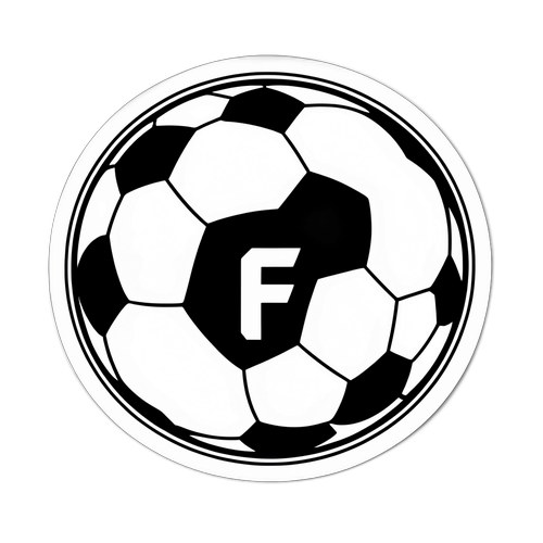 Autocollant de ballon de football avec le logo FC26