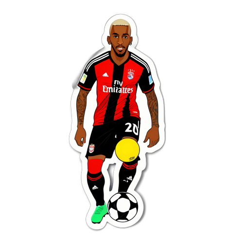 Adesivo do Anderson Talisca em Ação