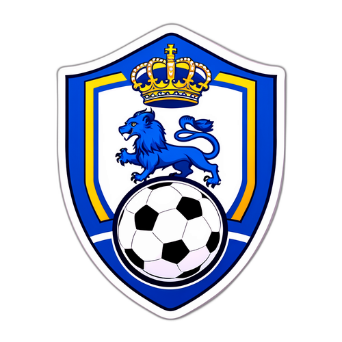 Dynamic naklejka z herbem Real Oviedo