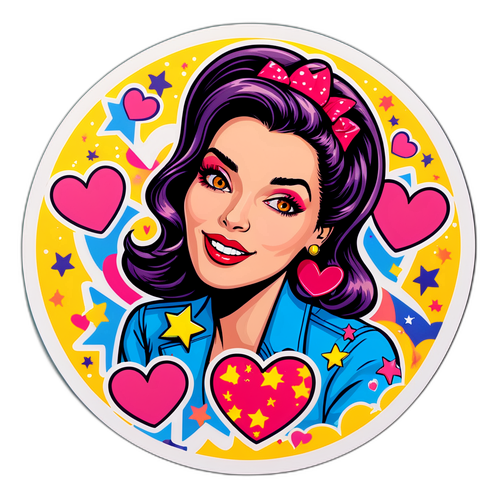 Adesivo de Vera Viel em Estilo Pop Art