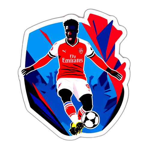 עיצוב מדבקה לרגע מפורסם במשחק ארסנל נגד קריסטל פאלאס