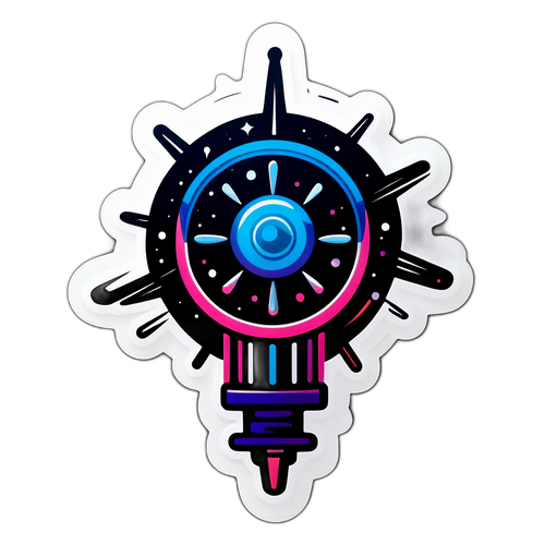 Design di un adesivo drammatico ispirato al film Oppenheimer