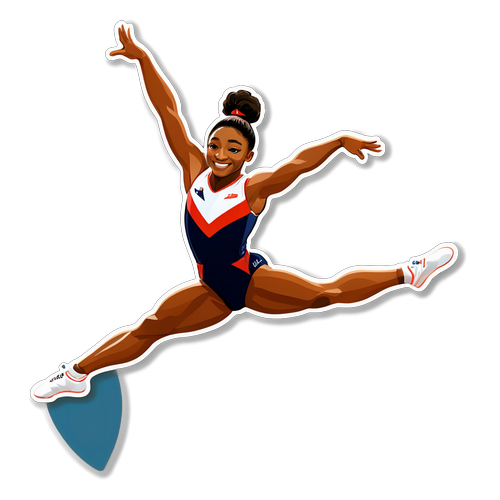 Fang Øjeblikket: Simone Biles' Utrolige Gymnastiske Manøvre i Luften!