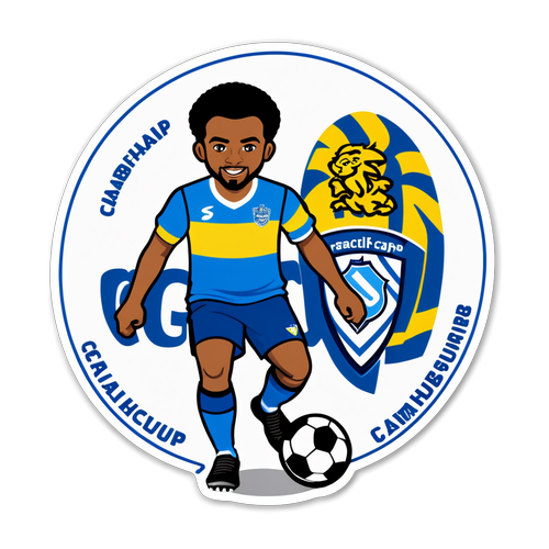 Sticker voor de wedstrijd De Graafschap-Cambuur