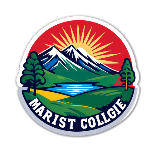 Marist College Emblem Sticker