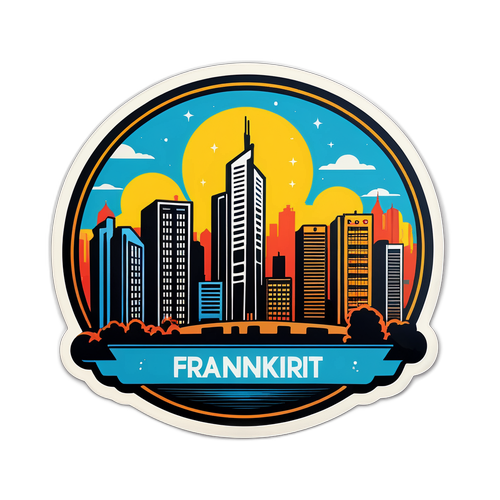 Aufkleber des Einkaufszentrums in Frankfurt