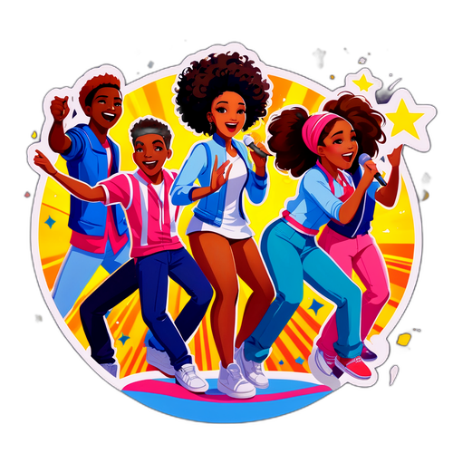 Vibrante Scène van Sterrenakademie