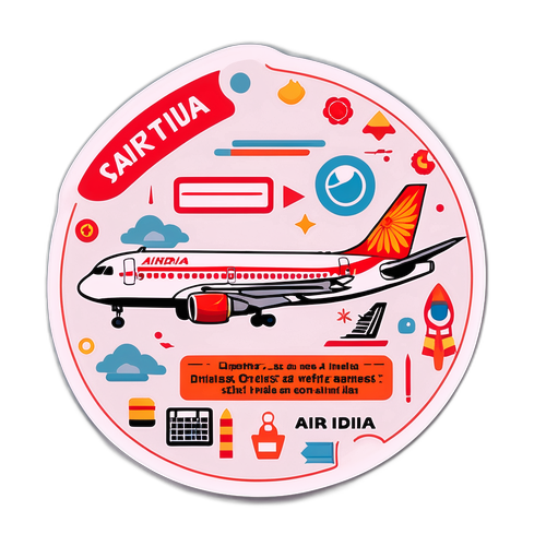 Sticker Kesadaran Keamanan Air India