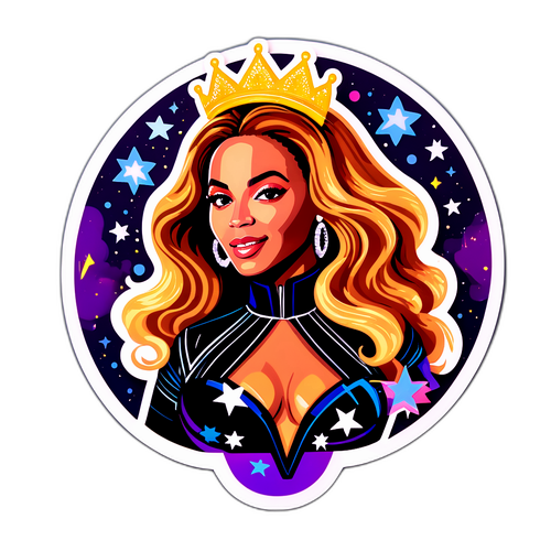 Autocollant stylisé de Beyoncé