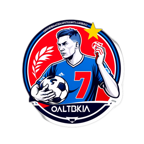 Наклейка футболу з Балтикою та Оренбургом