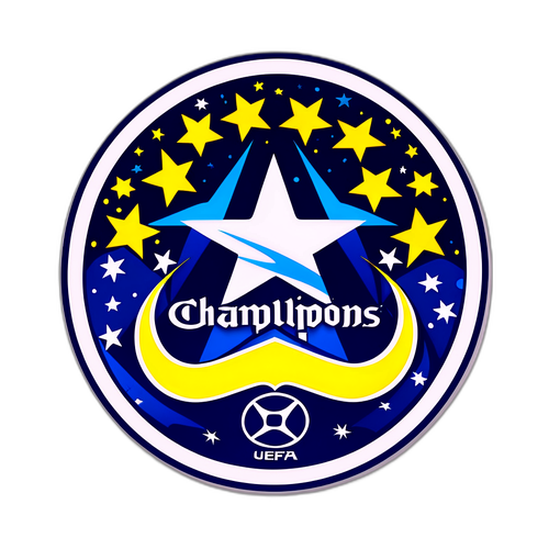 UEFA Champions League Sticker med Stjernehimmel