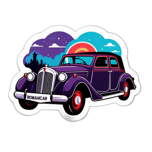 ロマンカーのデザインステッカー
