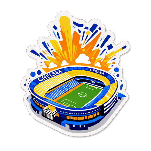 Chelsea Stadion kreatív rajza