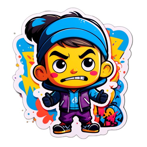 Персонаж с забавным выражением лица